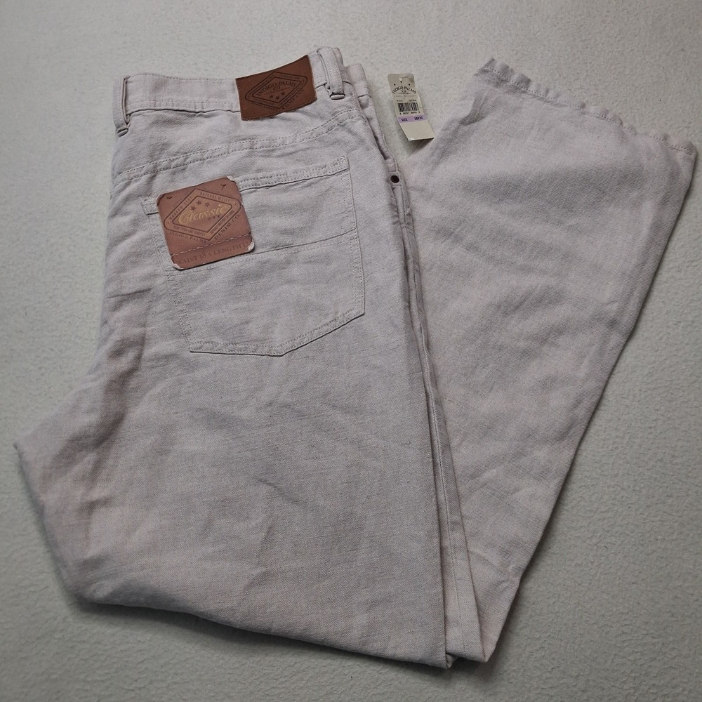 Tommy Bahama Indigo Palms Pants Relaxed Fit Beachy Coastal Beige New 38x32